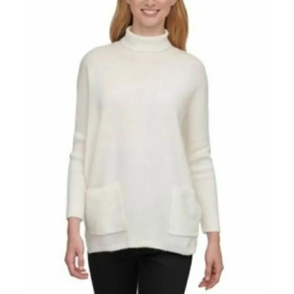 DKNY Turtleneck Acrylic Blend Oversized Sweater Women's. Size Large. NWT $89